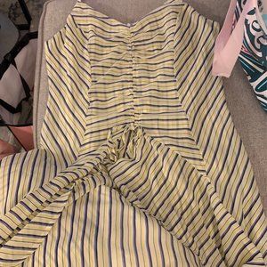 Blue and yellow dress